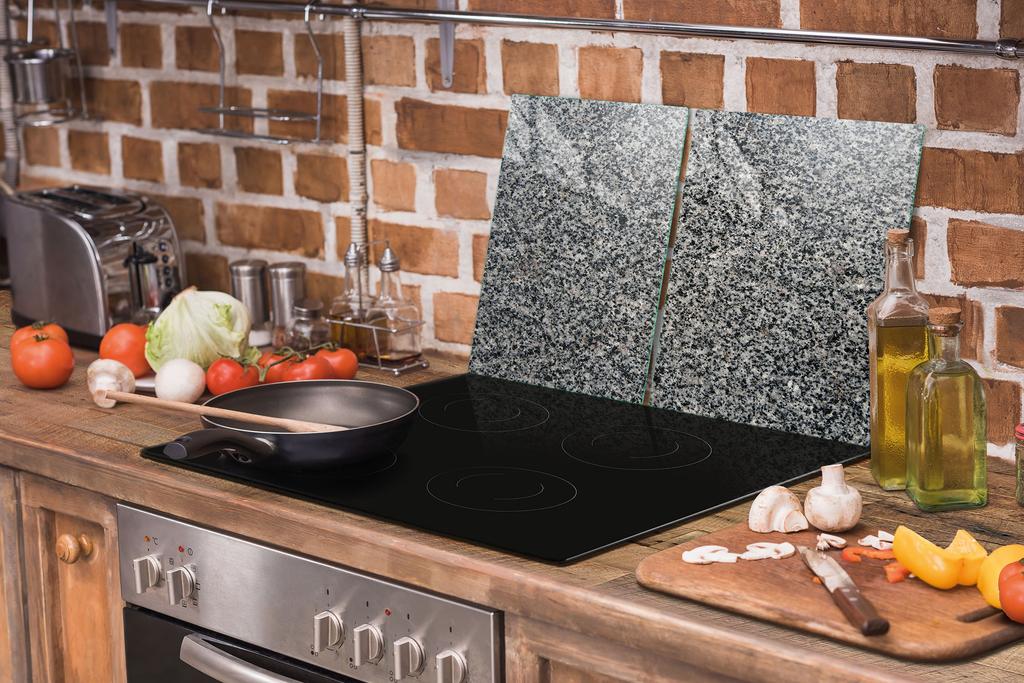 SZKLANA PŁYTA OCHRONNA DESKA 75x52 GRANIT