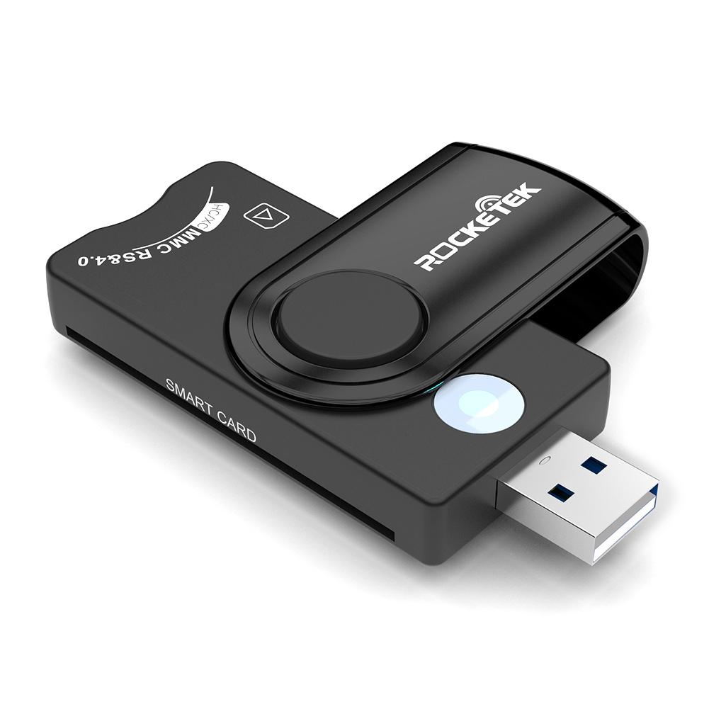 Rocketek CR310 USB 2.0 Умный внешний картридер Адаптер для чтения SIM-карт и карт памяти spain