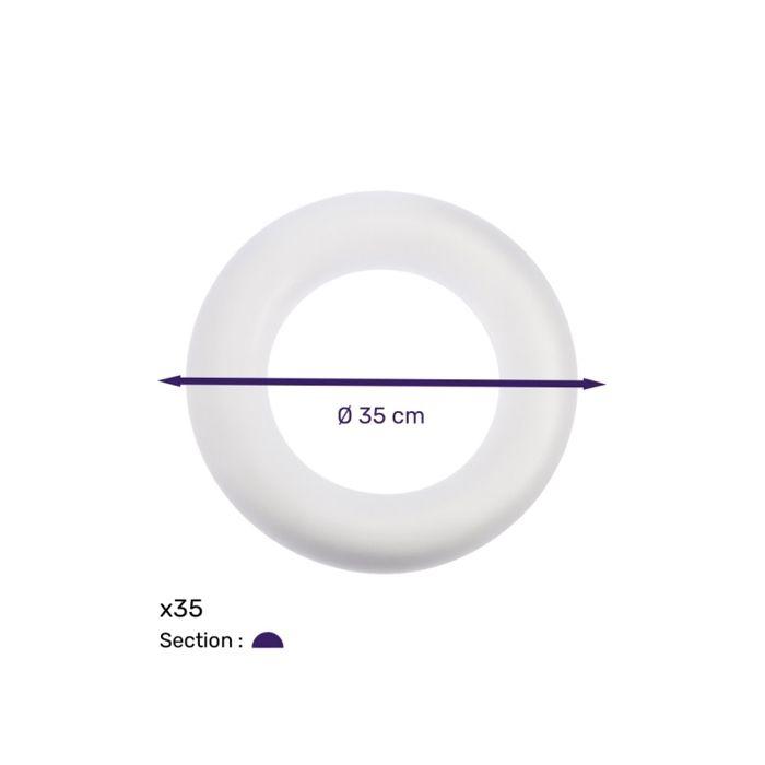 Flacher Styroporring, 35 cm ø, 35 cm ø, Große Menge