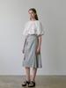 Maensyeonhem Linen Wrap Skirt_Charcoal