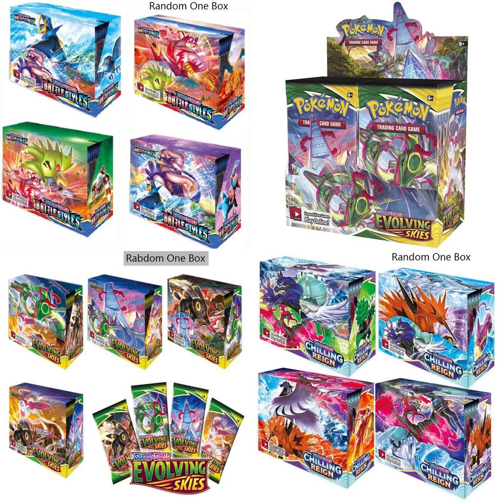 Ultimátní sbírka 360 kusů Pokémon karet s edicemi Sword Shield, Evolving Skies, Shining Fates