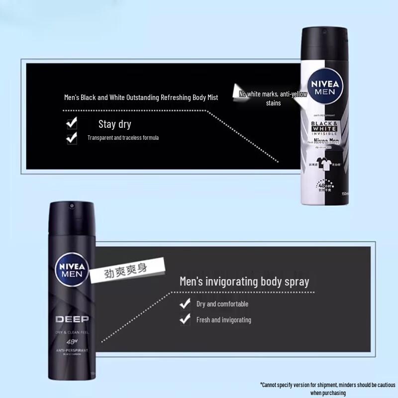 Nivea Men Black & White Invisible Antiperspirant Spray