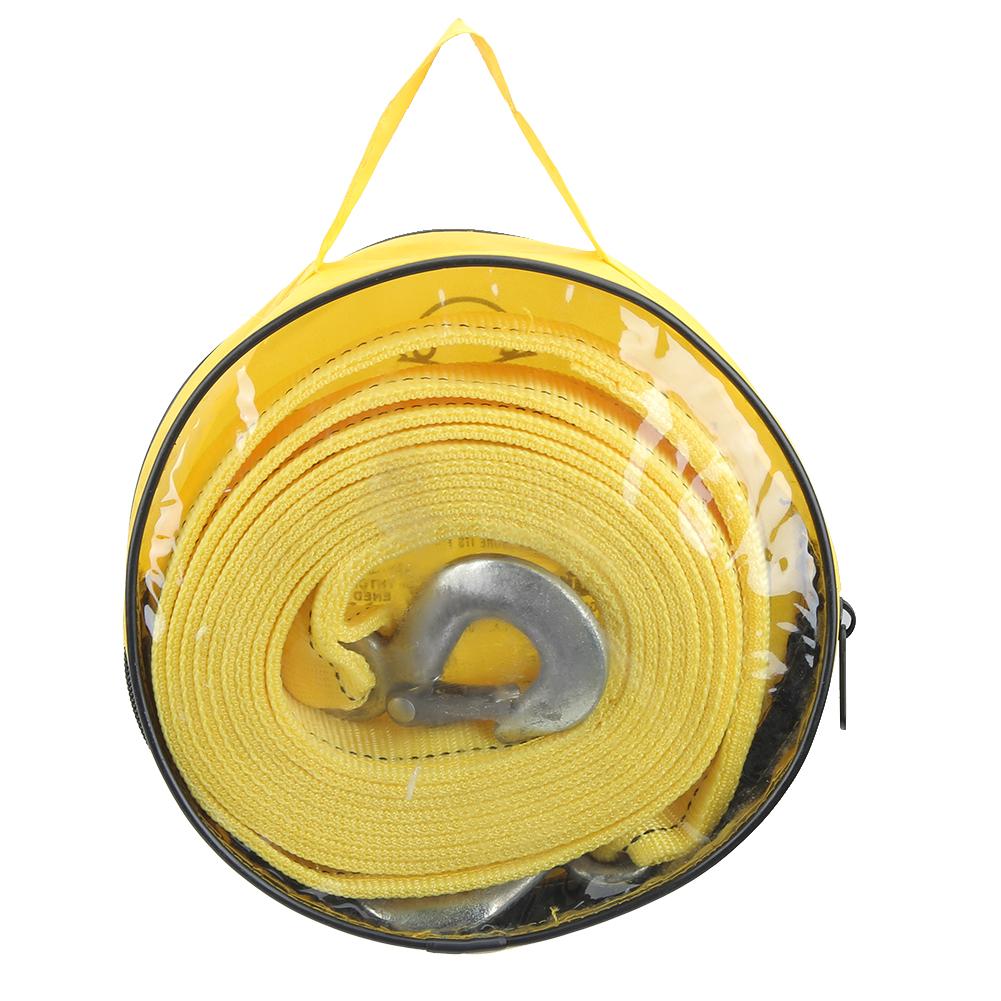 2.5m 8.2ft Car Trailer Towing Rope Strap Tow Cable Hooks Emergency Heavy Duty