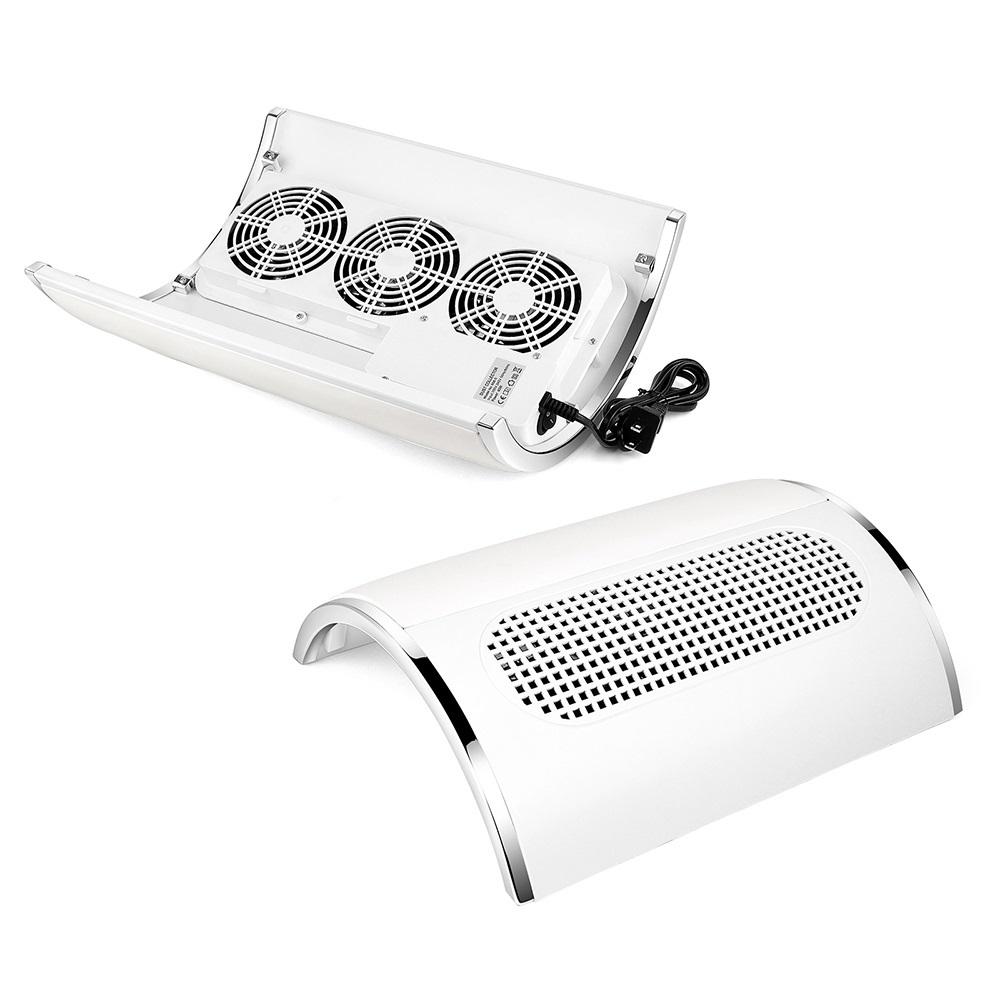 3 Fans Powerful Suction Professional Nail Dust Collector 40W Fan Nail Vacuum Cleaner Nail Dust Extractor For Nails Manicure