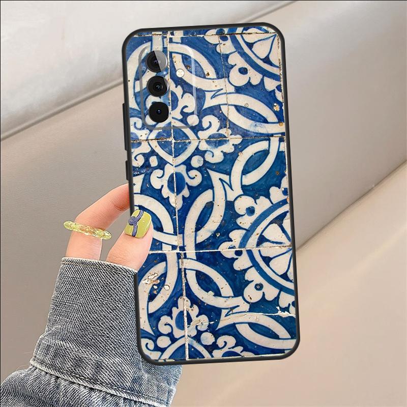 Azulejo Case For Samsung Galaxy A22 A05 A53 A33 A06 A26 A16 A56 A36 A05 A32 A52 A54 A34 A14 A55 A15 A35