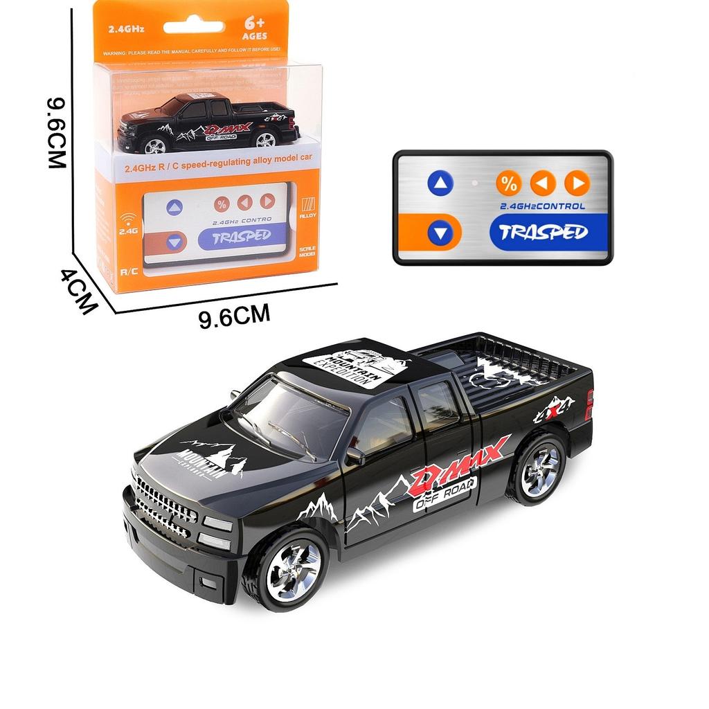 1:64 Remote Control Car - Alloy Body, LED Lights & Off-Road Simulation, Toy for Kids 6-12 Years