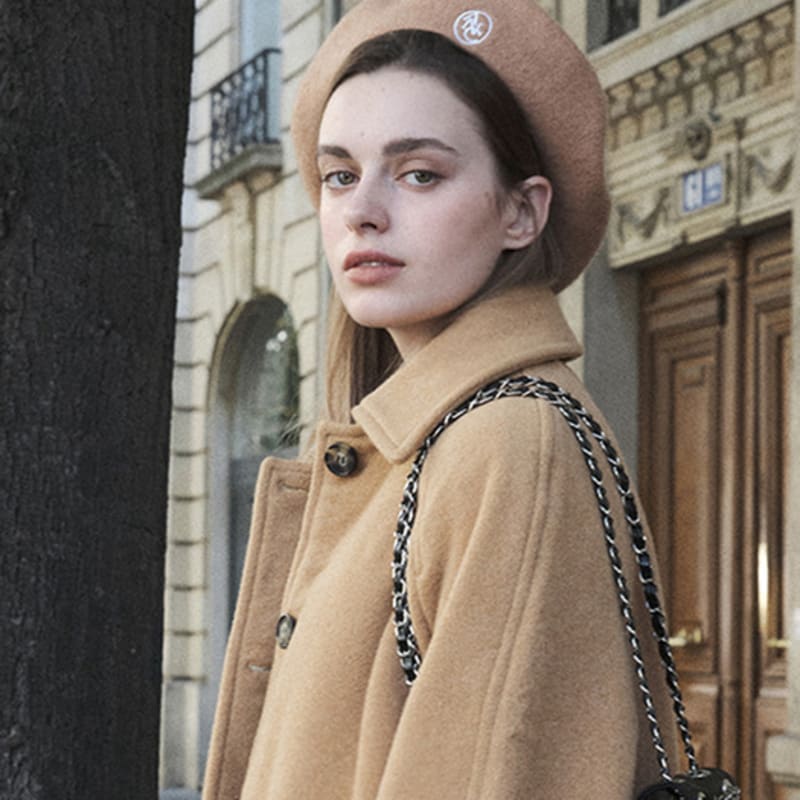 

АНOETIC АНЦ КЛАССИЧЕСКИЙ ЛОГОТИП ШЕРСТЯНОЙ БЕРЕТ_2 ЦВЕТА GREY