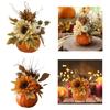 Artificial Pumpkin Flower Photography Props Floral Arrangement Fall Ornament for