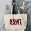 New Tote Bag for School Girls Versatile Ins Women's Shoulder Bag Casual Large Capacity Letter Canvas Bag