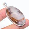 Natural Boulder Opal Gemstone Handmade 925 Sterling Silver Pendant 2.09" m7d34