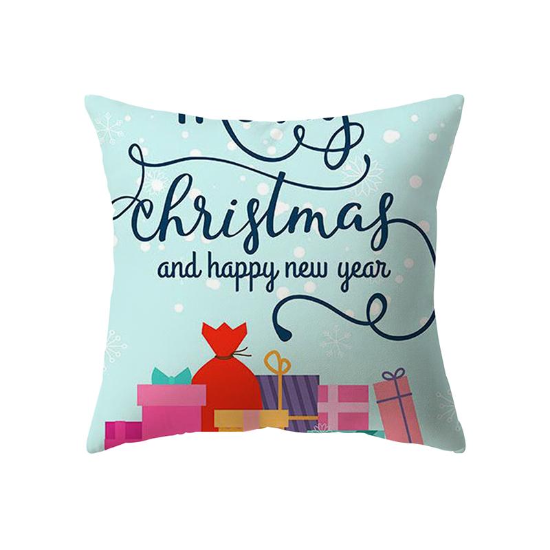 საშობაო თემა საშობაო დეკორაცია ბეჭდვის ნიმუში ბალიშის საფარი სახლის მისაღები ოთახის დივნის დეკორაცია ბალიშის გადასაფარებელი