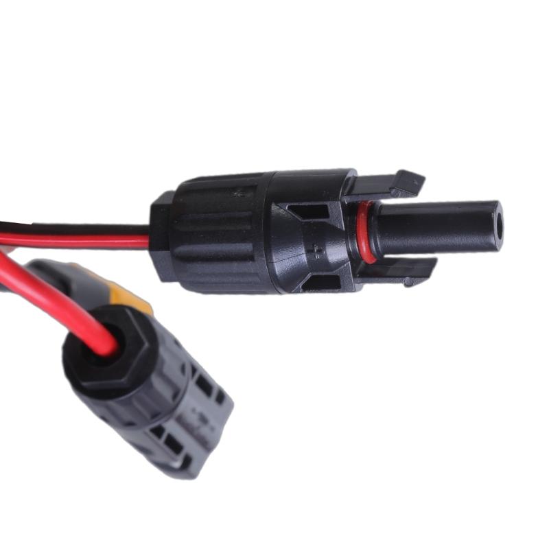 Waterproof IP67 Solar Panel to XT60 Female Connectors Cable 12AWG for Car and Solar Generators