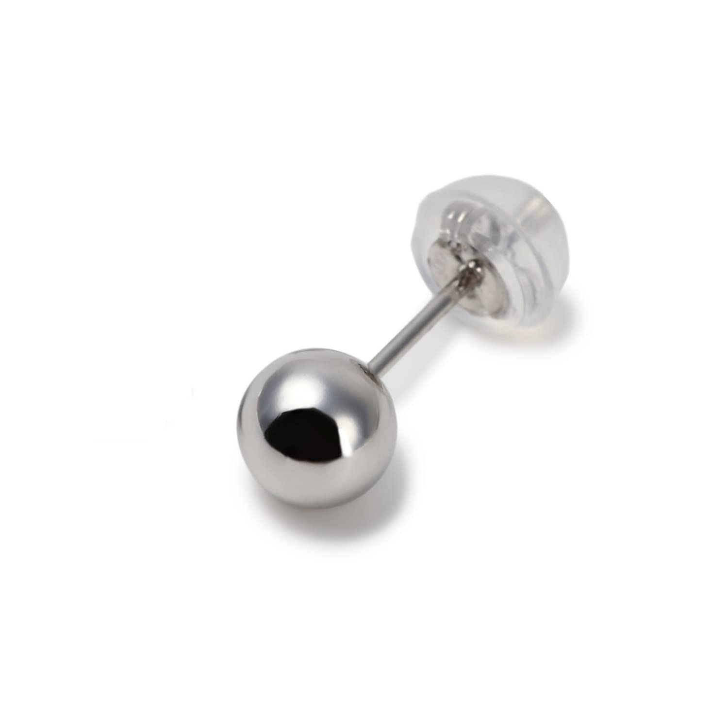 

Goods Platinum round one for men and [Happy Shop] earrings, ball, 5mm, ear, Pt900, women, pi-pt-bal05-s