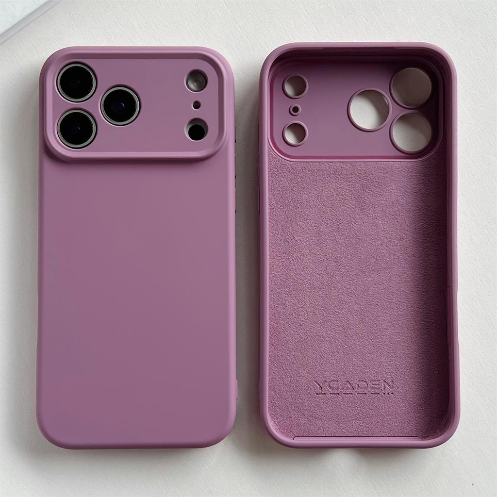 Shockproof Soft Simple Solid Color Phone Case For iPhone 17 16 15 Pro Max 17 Air 16 PLus Resistant Lens Protection TPU Cover