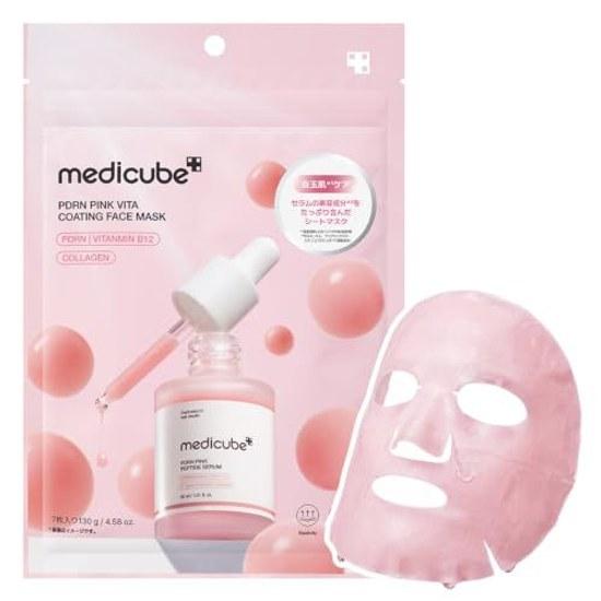 Medikube PDRN Pink Vita Coating Face Mask (7 sheets)