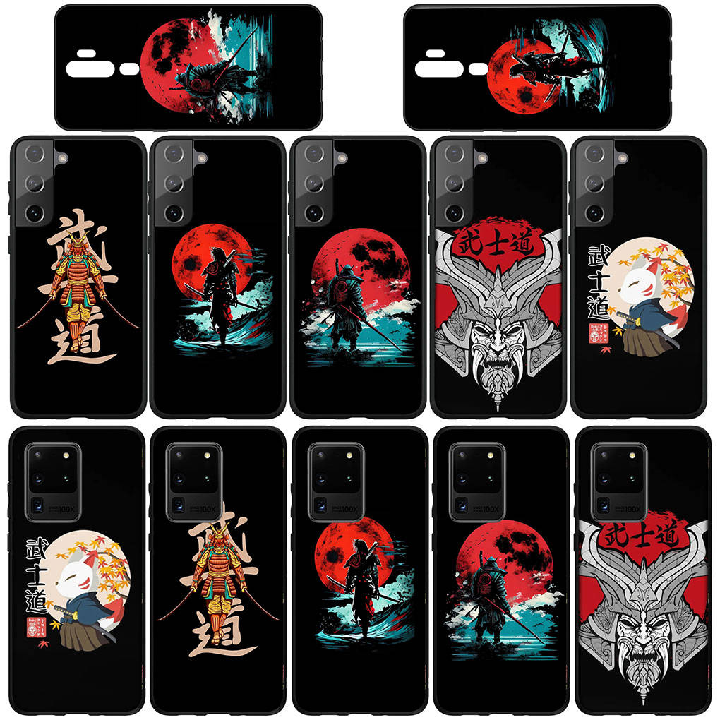 Cover for iPhone 16 15 Xiaomi Redmi Note 14 13 12 11 Pro Max 16e Samsung Galaxy S25 S24 S23 Moto OPPO Huawei Ninja Bushido Samurai Yin Yang Phone Case