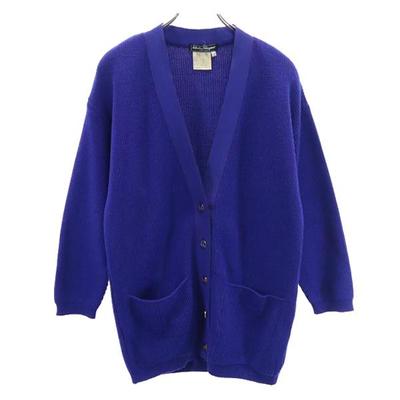 Made In Italy Wool Long Sleeve Knit Cardigan XS Women Used