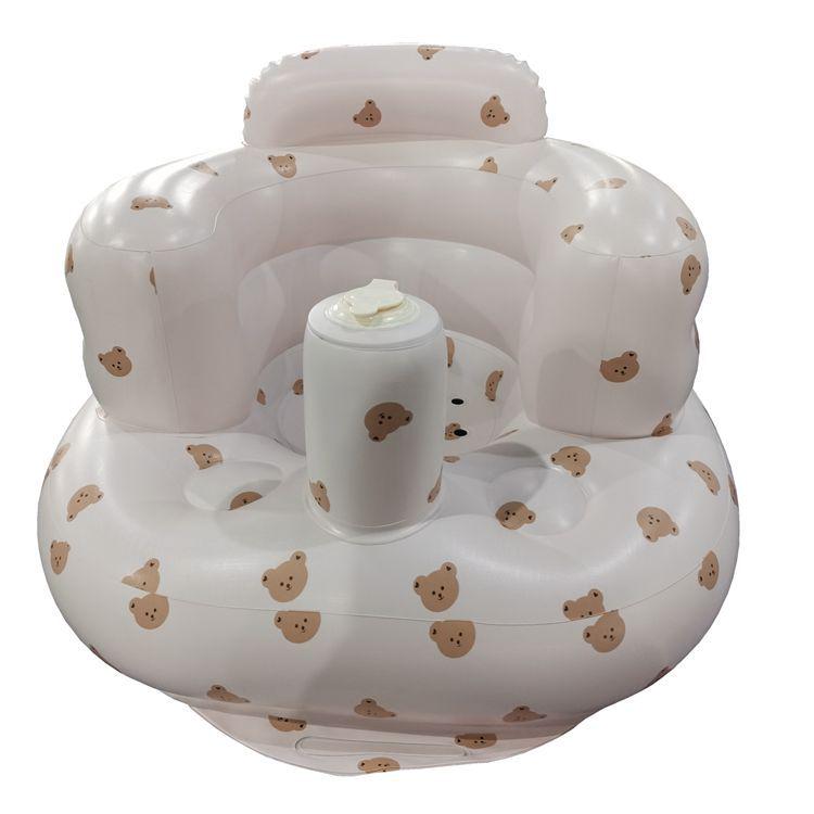 

Inflatable Baby Sitting Cushion: Supportive, Anti-Fall Bath Seat for Safe Infant Training and Comfort