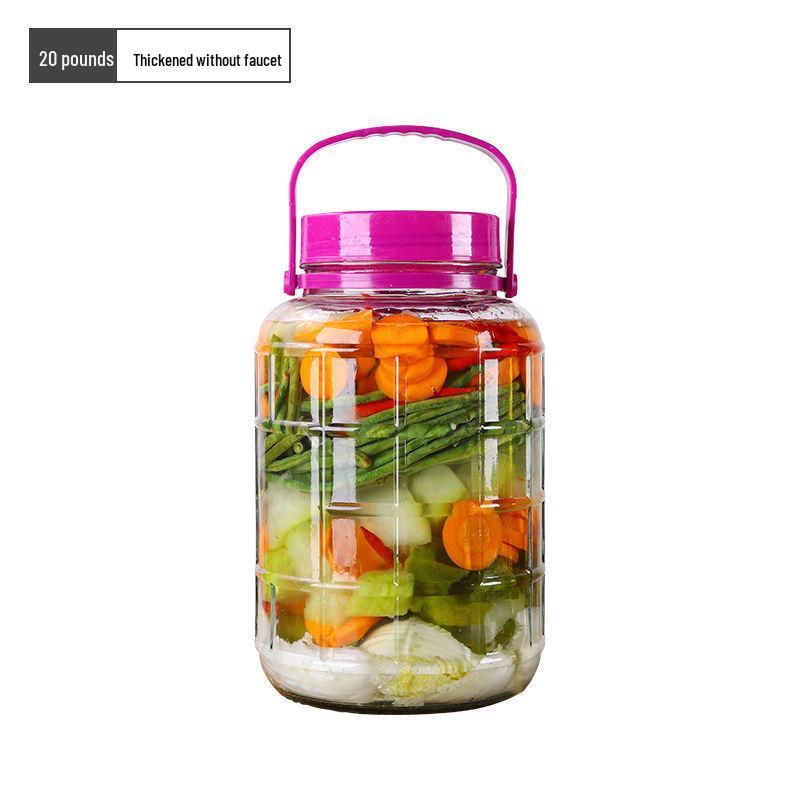 Glass Jar for Wine Soaking, Large-Capacity Kimchi, Pickle, and Brewing Jar