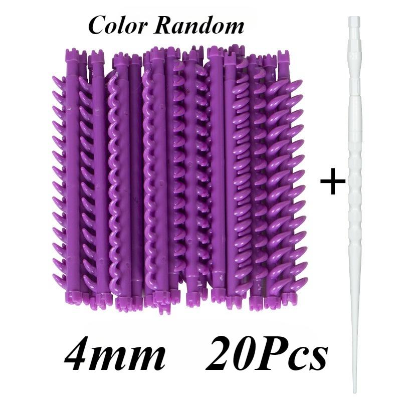 20/30pcs 2.3/3.3/4/5mm Hair Root Perm Rods Bars Curlers with Clips Bangs Fluffy Salon Hair Rollers Set Hair Styling Tools
