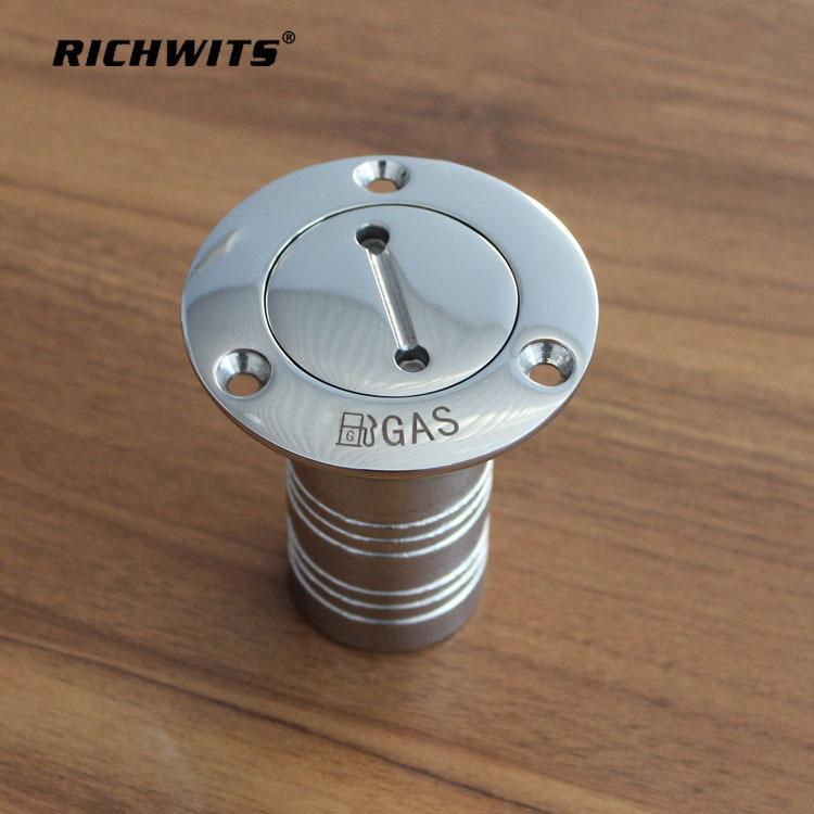 RICHWITS Edelstahl Klein Kraftstoff- und Wassertankdeckel Yacht Einfüllstutzen