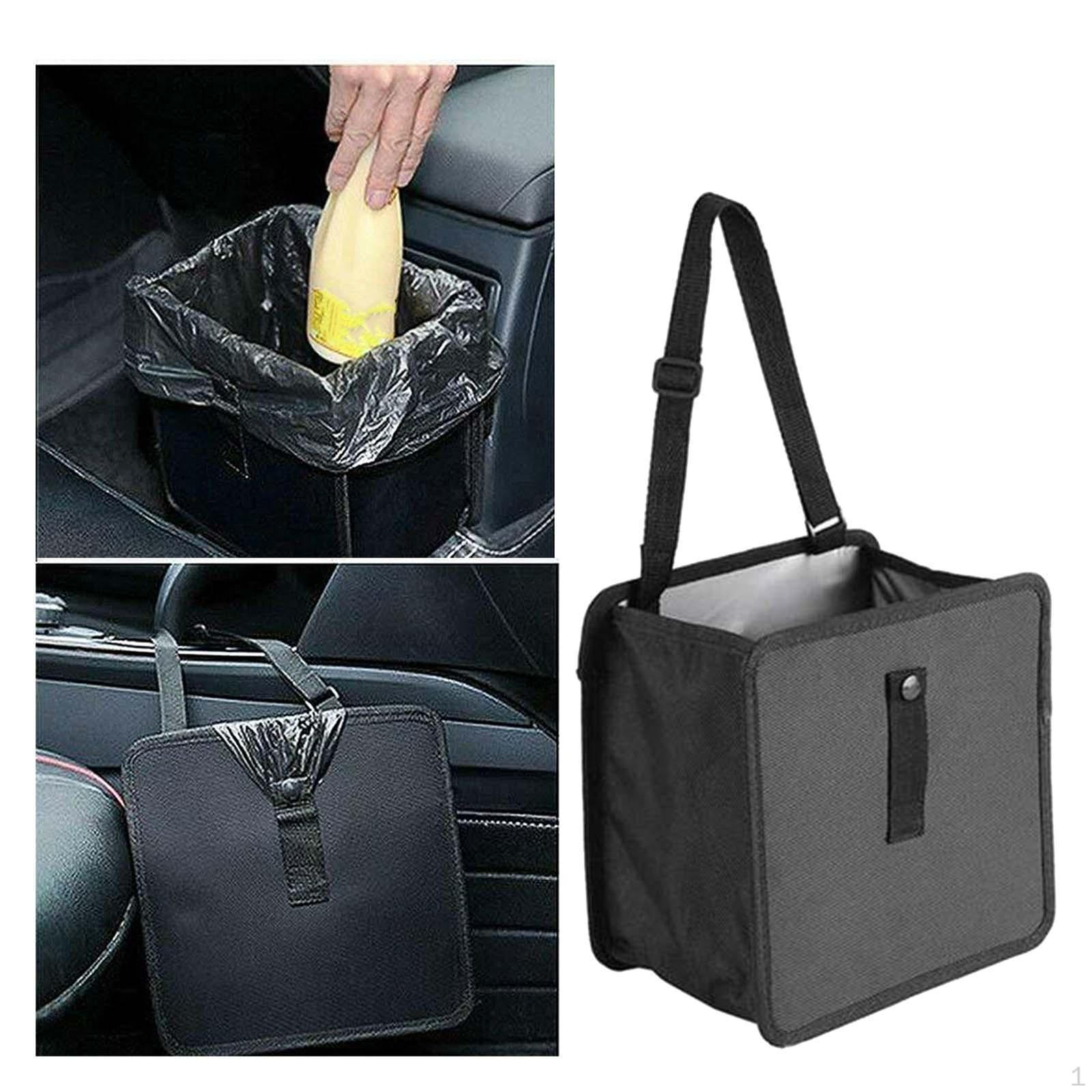 Car Trash Can ,Interior Accessories Garbage Container Portable Storage Bag Large Capacity 14.5cmx22cmx22cm