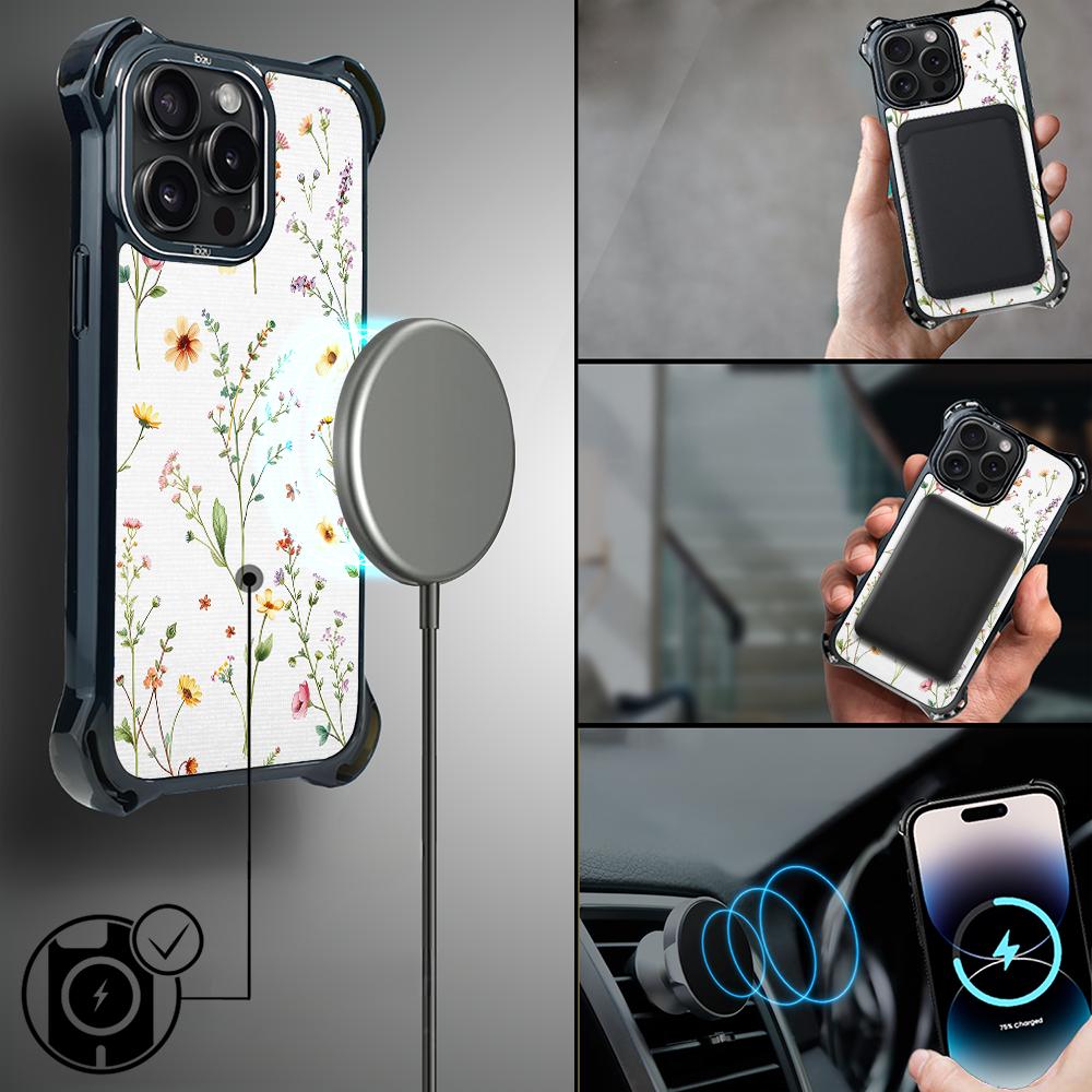 Etui Iphone 14 Pro Ibizu Dropguard Ultra Z Magsafe, Pastel Bloom, Letni Bukiet