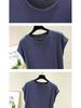 Women's Modal Sleeveless Loose Plus Size Round Neck Summer Top