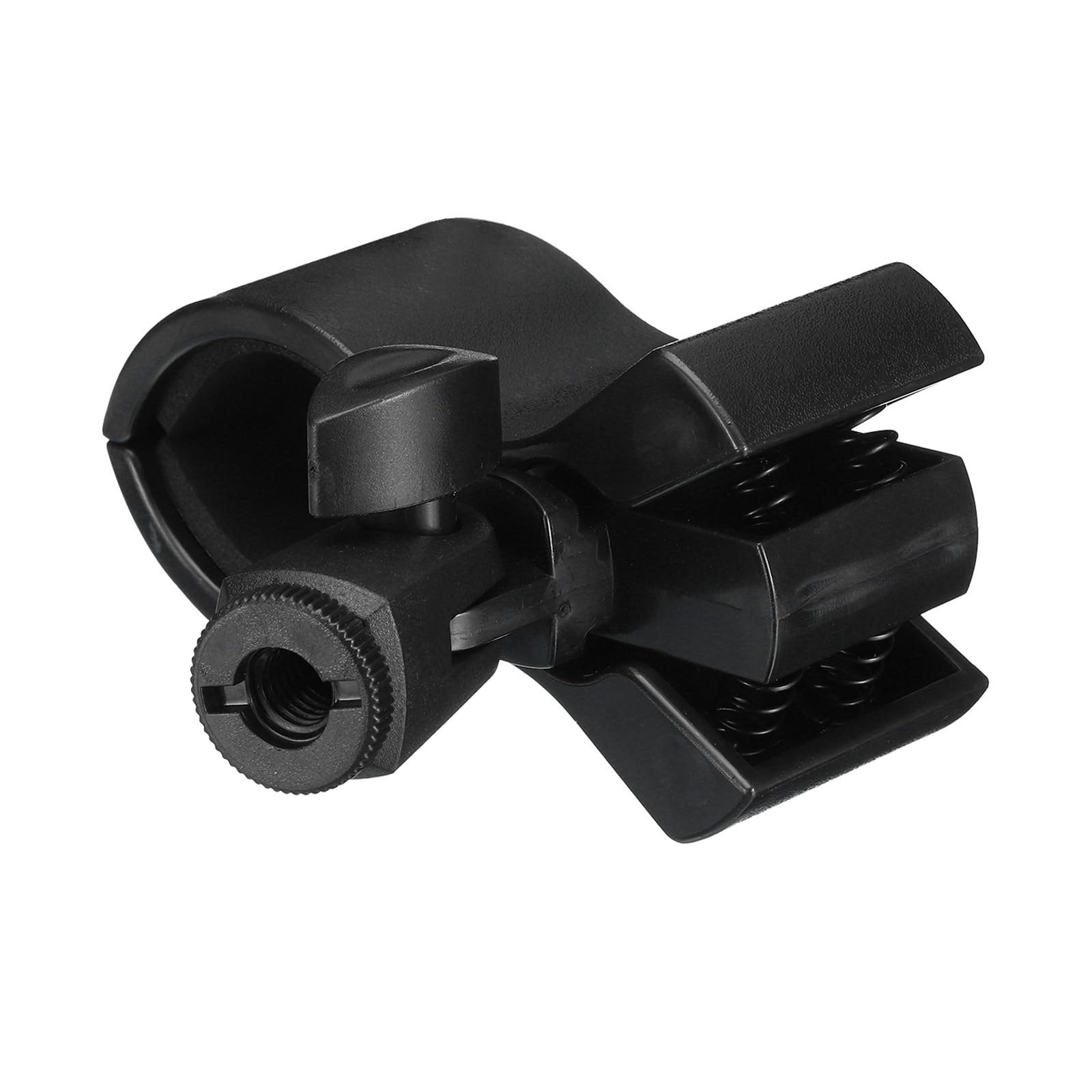 

uxcell Держатель для микрофона В.Д.. 32 мм - 60 мм Пластиковый держатель-клипса для микрофона с пластиковым адаптером 3/8 для петличных микрофонов, Черный, 1 штука