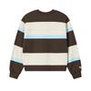 Fila Original Simple Fashion Retro Sports Casual Trendy Striped Comfortable Versatile Round Neck Pullover Sweatshirt Women Sweatshirt F11W619206FDB