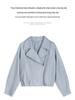 Women's Genuine Sheepskin Motorcycle Jacket - Spring/Autumn Fashion Lapel Style