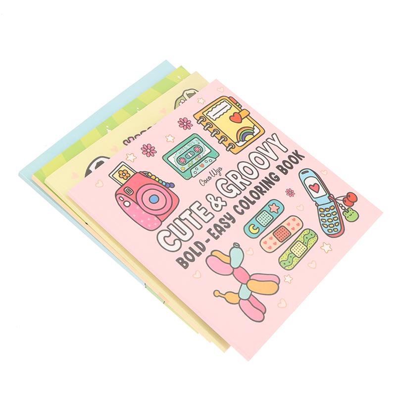 1 Bucată Cadou Relaxare Carte de Colorat Prieteni Cozzy Pentru Adulți Adolescenți Cu Creaturi Adorabile În Momente Cozzy Hygge