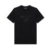 Logo Print Solid Color Crew Neck Short Sleeve T-Shirt Men Tops Black 3K1TE6-1JSHZ-0999