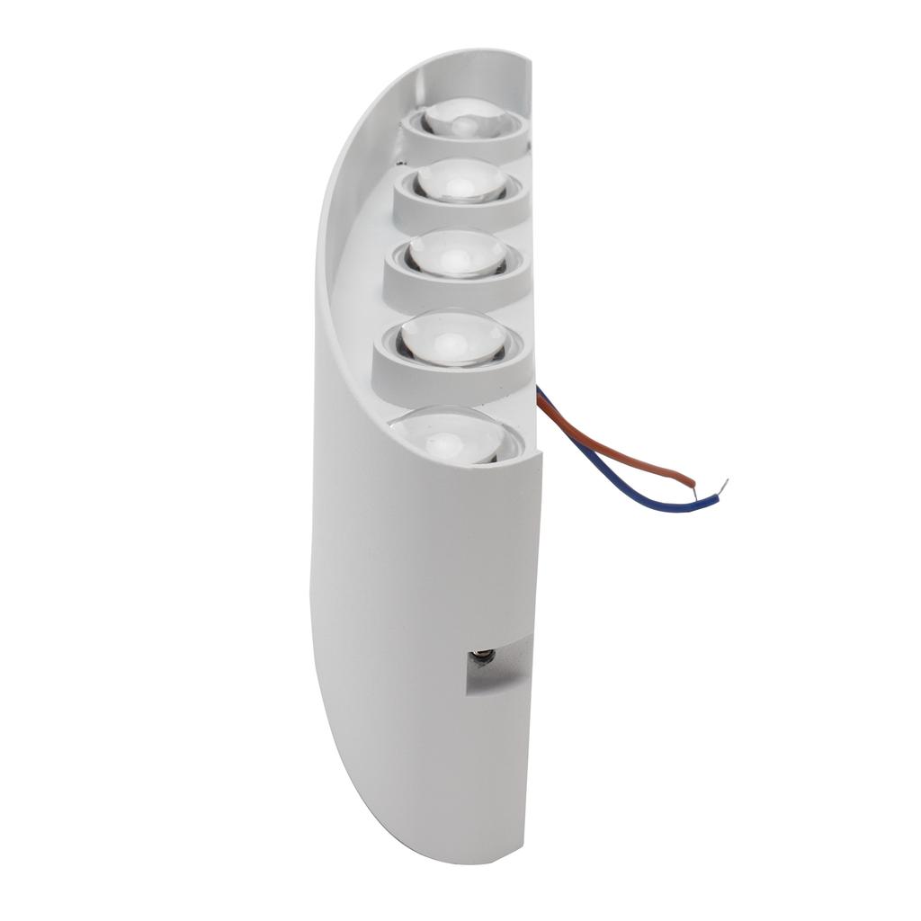 10LED 10W Wandleuchte Wasserdichte Wandleuchte für Innen- und Außenbeleuchtung AC85 265V Warmes Licht