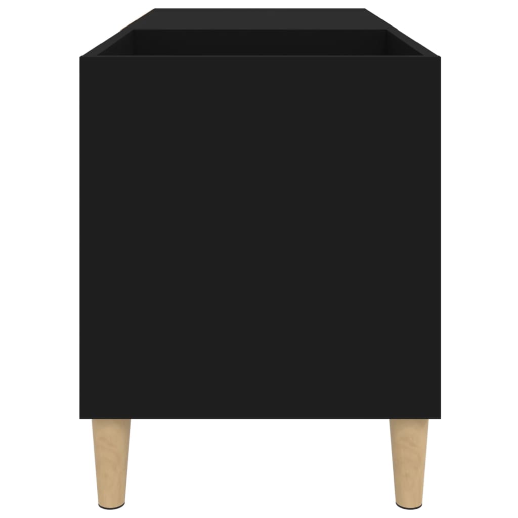 Wohnzimmer-Bücherregal Mit Abtrennung Und Stauraum, CD-/Plattenregal Mit 2 Offenen Regalen, Runder Aprikosenboden, 84,5 X 38 X 48 Cm