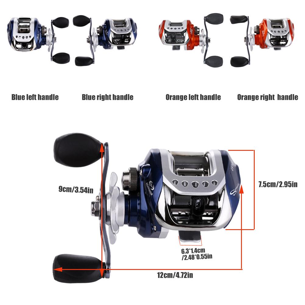 Casting Fishing Rod and Reel Carbon 1.8M-2.7M Telescopic Fishing Rod with 11BB Baitcasting Reel Kits