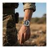 Watch for Men Analog Digital Quartz Watch 5 ATM Water Resistant Luminous Genuine Leather Strap Multifunctional Date Stopwatch Alarm Dual Time