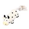 Latex Dog Toy Squeaky Soft Interactive Unique Shape Puppy Chewing Toy for Indoor Small Medium Dogs Cow