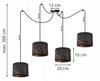 Ceiling Hanging Lamp, Spider Pattern Lampshade, Copper
