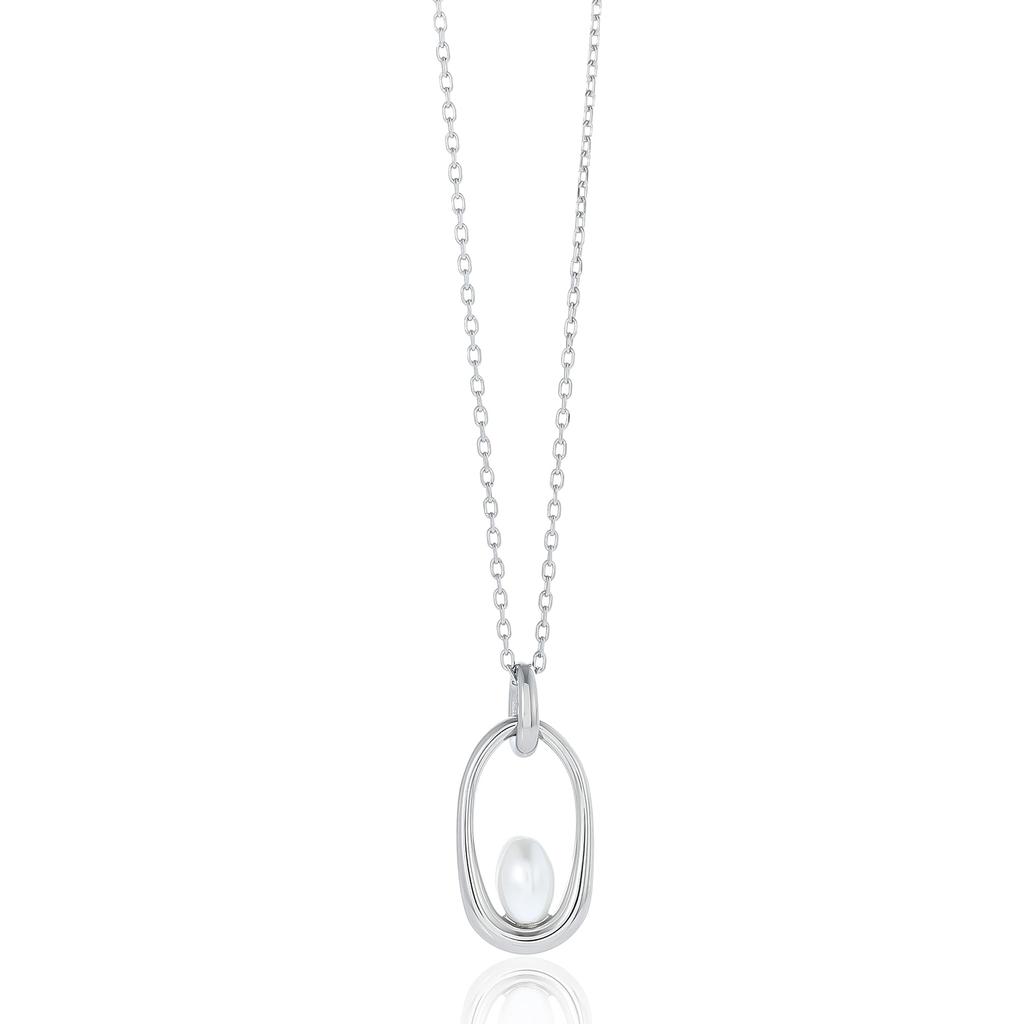 Skagen Women's Shell Pearl Pendant Necklace, SKJ1796040
