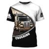 Camion Stampa 3D T Shirt Uomo Estate O-collo Manica Corta Oversize Top Casual Tee Allentato Streetwear Unisex Harajaku