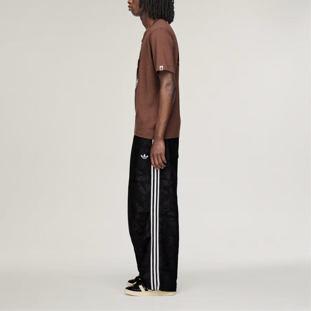 Adidas X BAPE SSL Tricou Straturi Pământ Topuri Unisex Maro KF4915