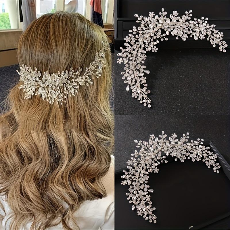 European and American Bridal Headbands Luxury Handmade Rhinestone Headbands Dress Updos Wedding Dress Hair Accessories