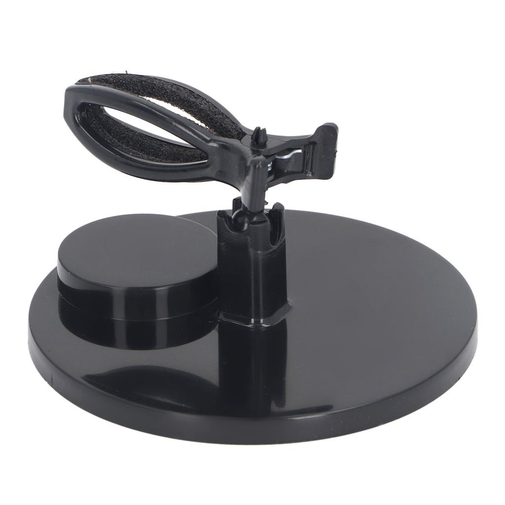 Nail Polish Bottle Holder Strong Hold Adjustable Clamp Anti Spill Fingernail Polish Holder for Manicures Nail Art Black