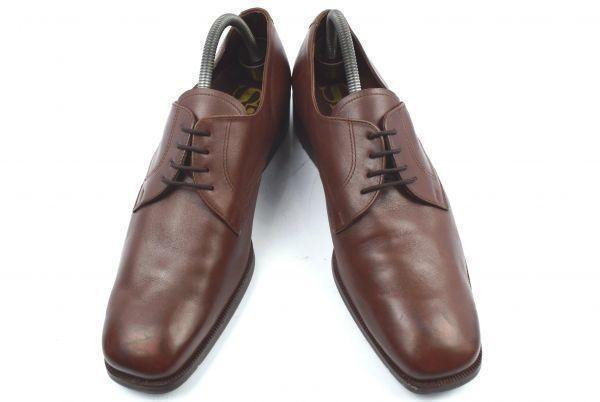 70s? Europe Vintage ABL Sir 80 Service Shoes Leather Plain Toe 44 / 27.0-28.0 Brown(USED)