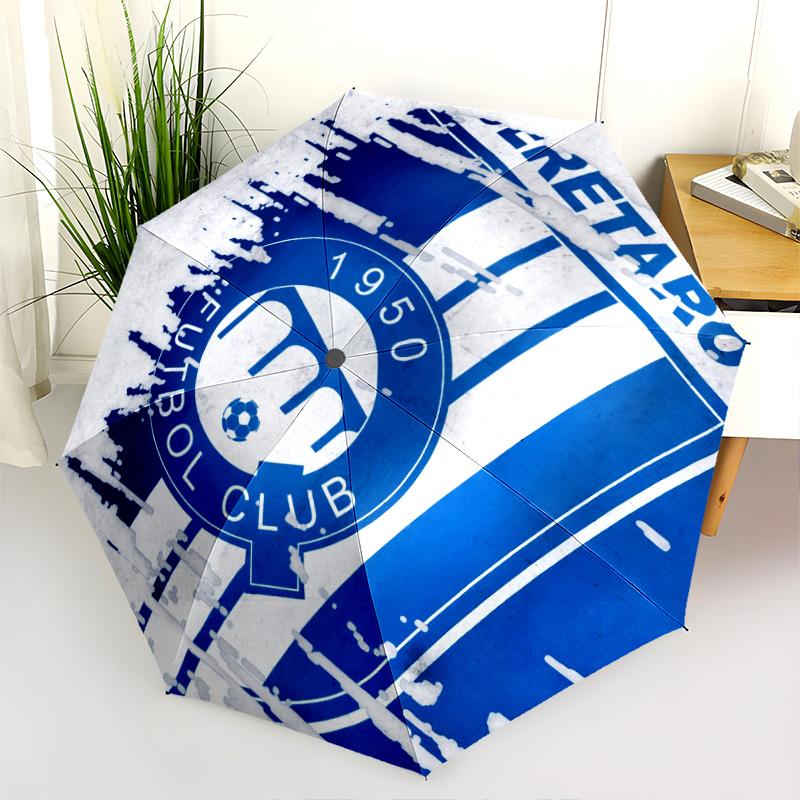Club Deportivo Guadalajara (Chivas) pattern, automatic folding umbrella, portable and foldable design, 8 ribs, a Christmas or birthday gift.