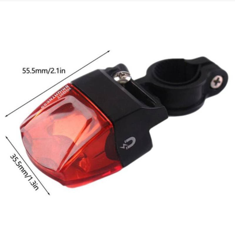 Bicycle Tail Light Self Powered Led Warning Light For Mountain And Road Cycling Safety