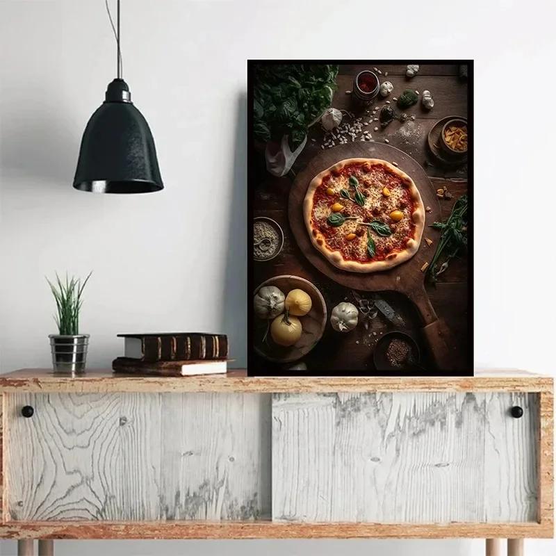 Juicy Hamburger Dessert Food Food Print Canvas Painting Wall Picture for Kitchen Room Modern Restaurant Bar Home Decor Poster