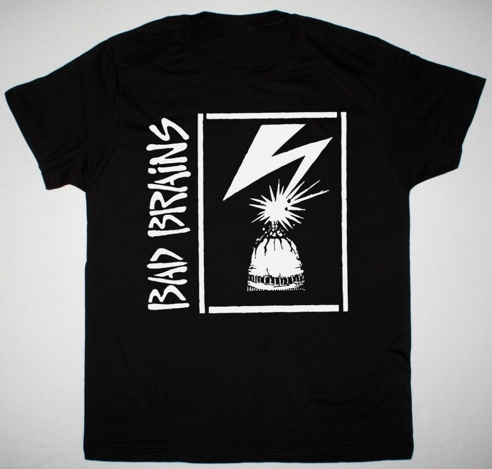 

Bad Brains band Skeleton T-shirt Black Cotton Unisex S to 234Xl Unisex T-Shirt XXL