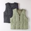 Foreign Trade Surplus Unbranded Men's and Women's Autumn and Winter Air Cotton Vest, Japanese Retro Style, Thickened Warm Sleeveless Cotton Vest
